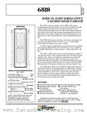 6818 datasheet pdf Allegro MicroSystems