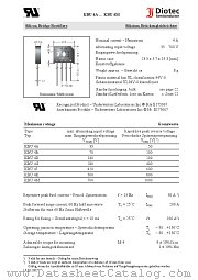 KBU4G datasheet pdf Diotec Elektronische