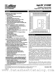 ISPLSI2128E-135LT176 datasheet pdf Lattice Semiconductor