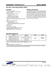 K4S563233FHN75 datasheet pdf Samsung Electronic