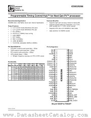ICS932S208YGLF-T datasheet pdf Integrated Circuit Systems