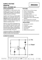 ZM33064C datasheet pdf Zetex Semiconductors