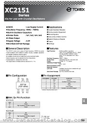 XC2151C51 datasheet pdf Torex Semiconductor