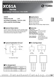 XC61AN0802PRLH8 datasheet pdf Torex Semiconductor