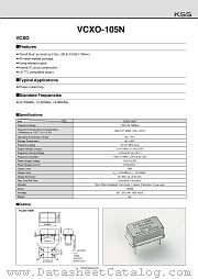 VCXO-105N datasheet pdf Kyocera Kinseki Corporation