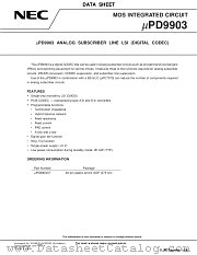 UPD9903 datasheet pdf NEC