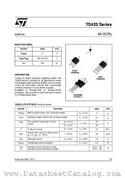 TS420-600H-TR datasheet pdf ST Microelectronics