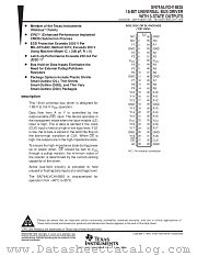 SN74ALVCH16835DGV datasheet pdf Texas Instruments