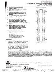 SN74ALVCHR16269ADL datasheet pdf Texas Instruments