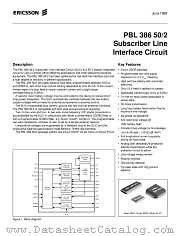 PBL386502SHT datasheet pdf Ericsson Microelectronics