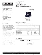 QUIETPOWER datasheet pdf Vicor Corporation