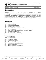 PT2261A-P datasheet pdf Princeton Technology Corporation