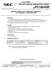 UPC1694 datasheet pdf NEC