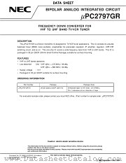 UPC2797 datasheet pdf NEC