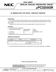UPC3205 datasheet pdf NEC