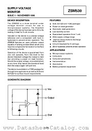 ZSM530G datasheet pdf Zetex Semiconductors