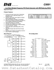 C5001 datasheet pdf International Microcircuits