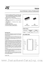 TD230N datasheet pdf ST Microelectronics