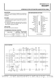 M52338 datasheet pdf Mitsubishi Electric Corporation