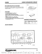 KA2264D datasheet pdf Samsung Electronic