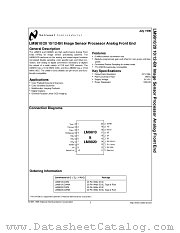 LM9820CCWMX datasheet pdf National Semiconductor