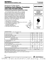 MGP7N60ED datasheet pdf ON Semiconductor