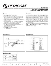 PI6C2510-133 datasheet pdf Pericom Technology
