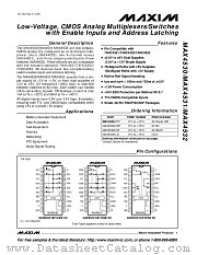 MAX4530EAP datasheet pdf MAXIM - Dallas Semiconductor