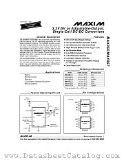MAX866EUA datasheet pdf MAXIM - Dallas Semiconductor