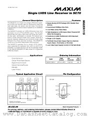MAX9115EXK-T datasheet pdf MAXIM - Dallas Semiconductor
