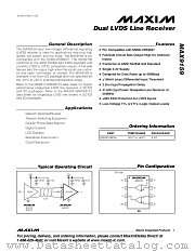 MAX9159ESA datasheet pdf MAXIM - Dallas Semiconductor