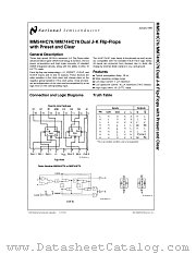 MM74HC76N datasheet pdf National Semiconductor