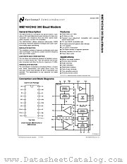 MM74HC942N datasheet pdf National Semiconductor