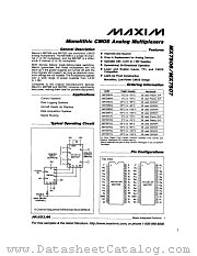 MX7506SQ datasheet pdf MAXIM - Dallas Semiconductor