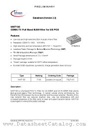 NWT190 datasheet pdf Infineon