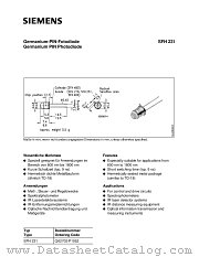 SFH231 datasheet pdf Siemens