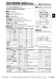2DI150M-050 datasheet pdf Fuji Electric