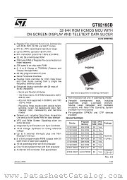 ST92T195B datasheet pdf ST Microelectronics