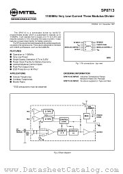 SP8713IGMPAC datasheet pdf Mitel Semiconductor