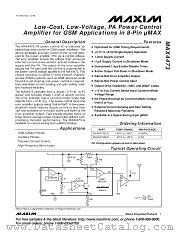 MAX4473ESA datasheet pdf MAXIM - Dallas Semiconductor