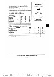MV7005T1 datasheet pdf Motorola