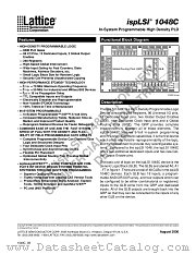 ISPLSI1048C-70LQ datasheet pdf Lattice Semiconductor