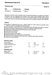 TDA2450-2 datasheet pdf Infineon