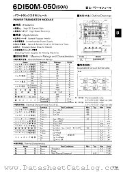 6DI50M-050 datasheet pdf Fuji Electric