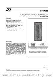 STV7620 datasheet pdf ST Microelectronics