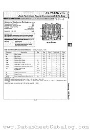 EL2243D datasheet pdf Elantec Semiconductor