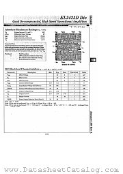 EL2423D datasheet pdf Elantec Semiconductor
