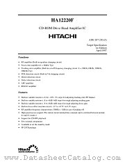 HA12220 datasheet pdf Hitachi Semiconductor