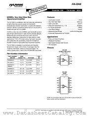 HA2840 datasheet pdf Harris Semiconductor