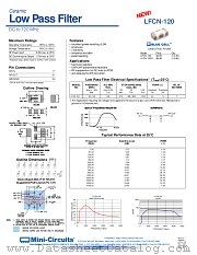 LFCN-120D datasheet pdf Mini-Circuits